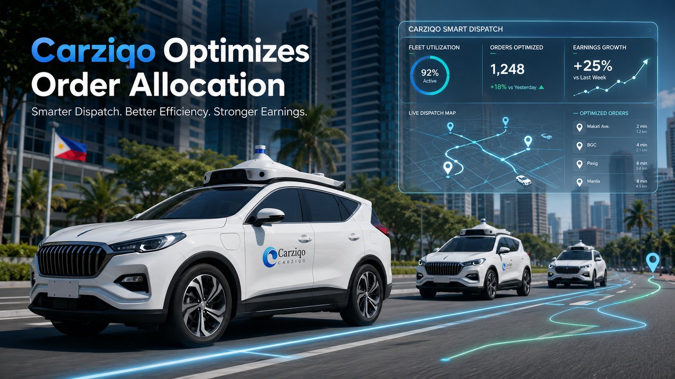 Carziqo Optimizes Order Allocation System to Help Improve Fleet Earnings and Operating Efficiency